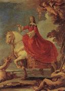 Equestrian Portrait of Mariana of Neuburg, Luca Giordano